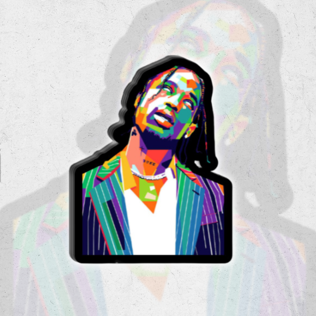 Travis Scott III - glossy vinyl sticker