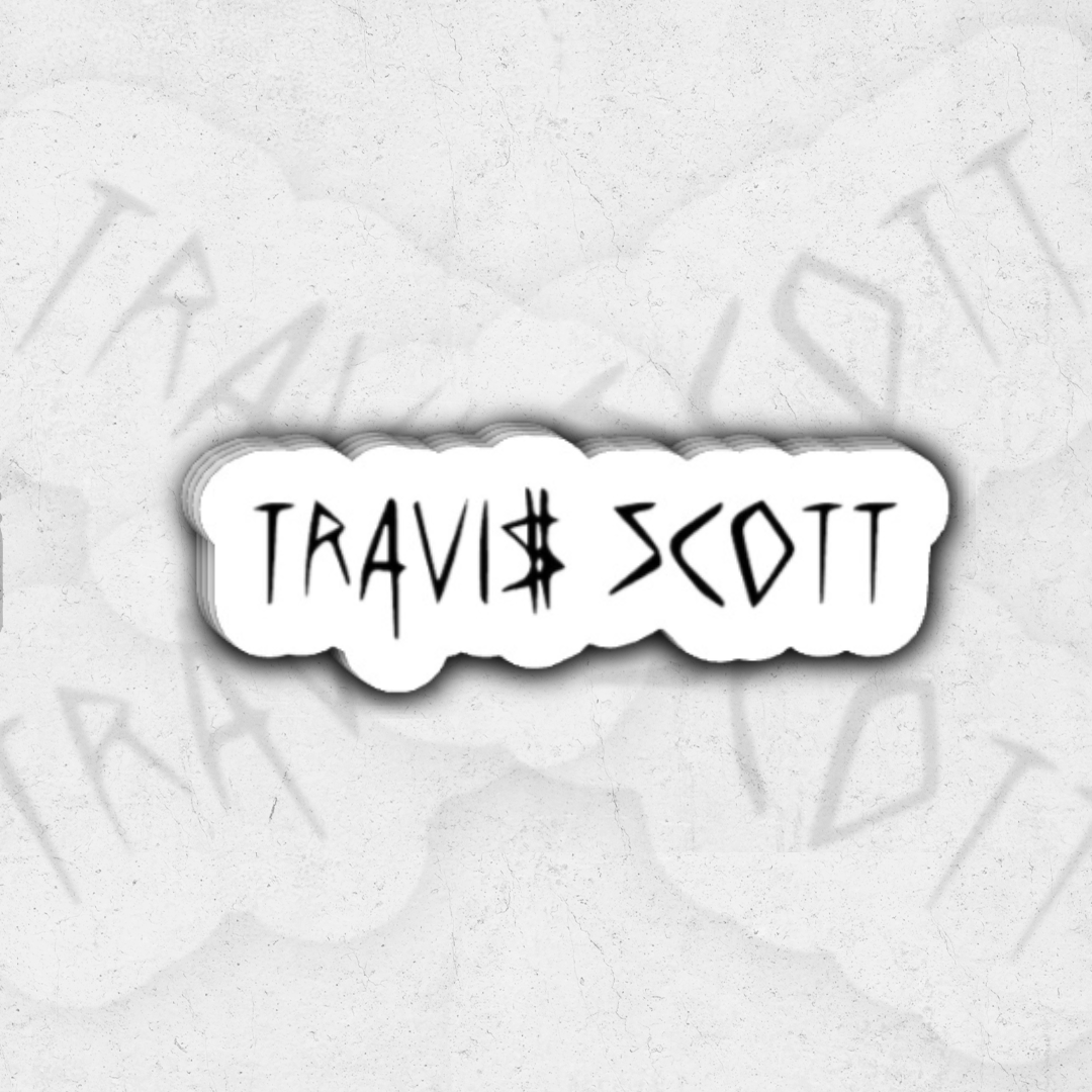 Travis Scott IV - glossy vinyl sticker