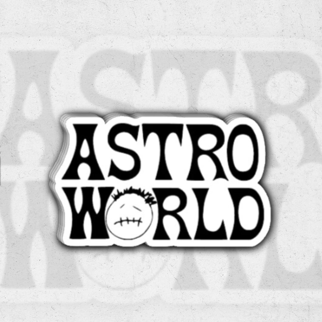 Travis Scott VII - glossy vinyl sticker