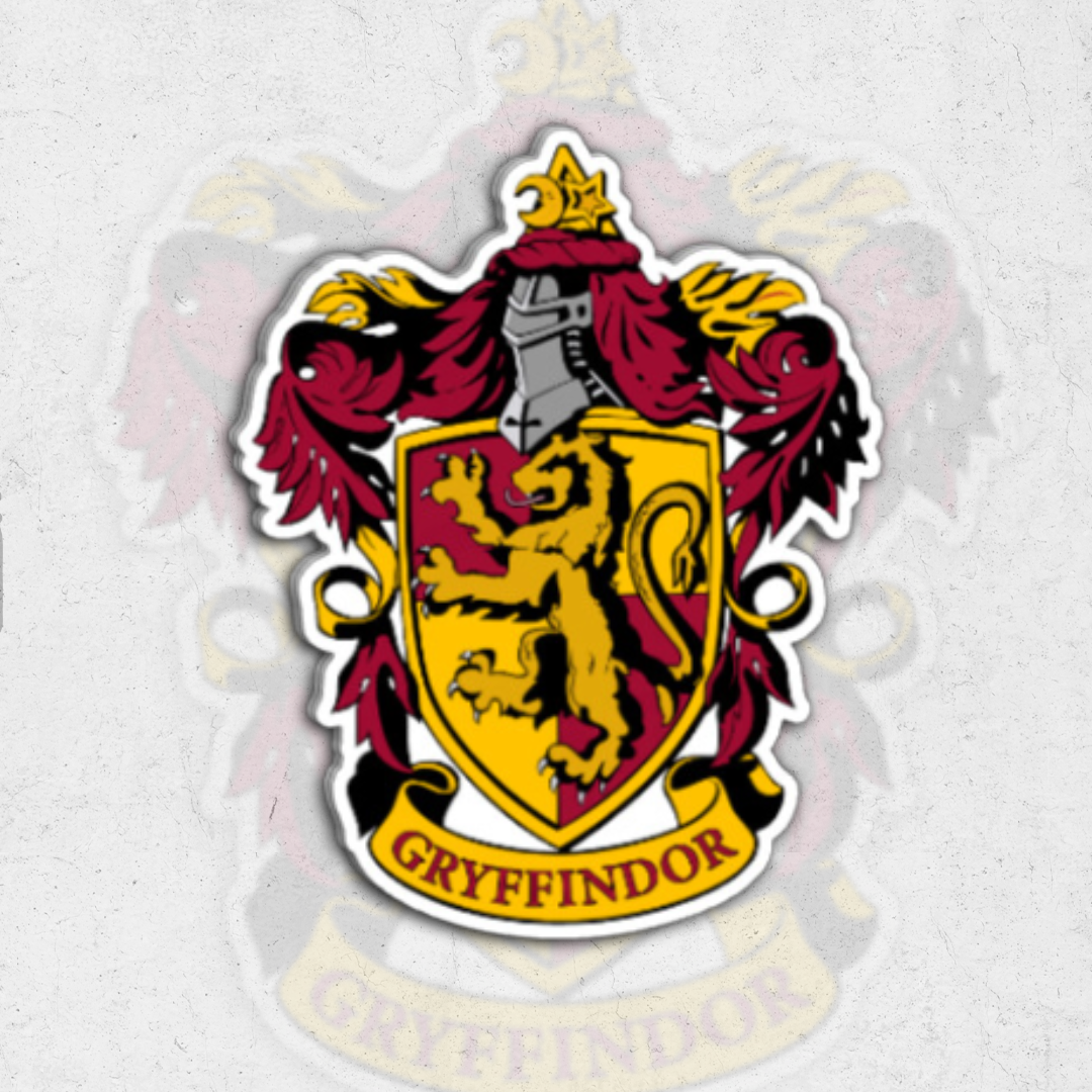 Gryffindor house ( harry potter) - glossy vinyl sticker