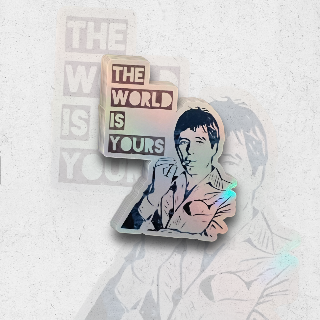 Scarface - Holographic Vinyl Sticker