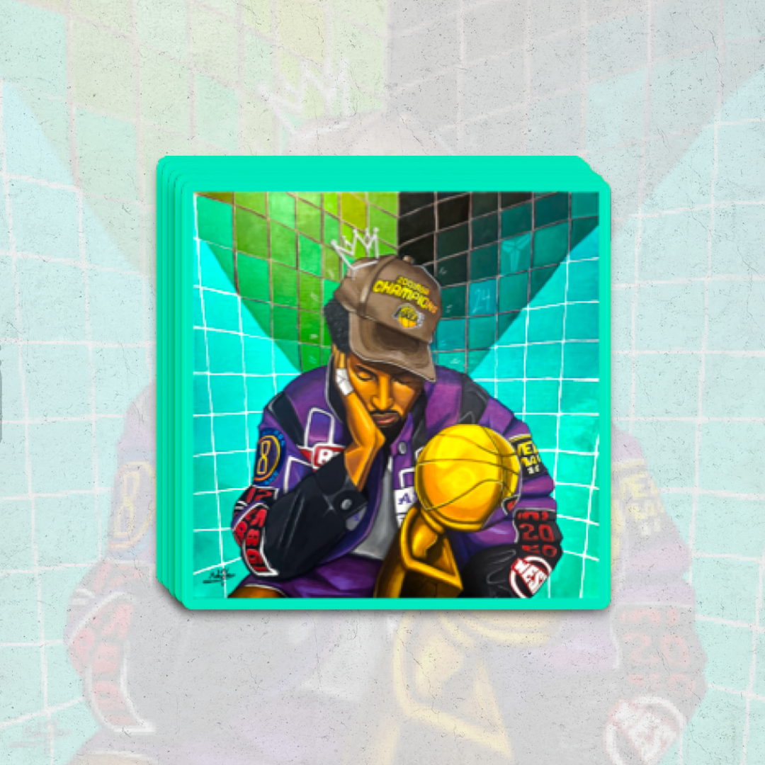 Kobe bryant "Jobs not finished" - holographic sticker