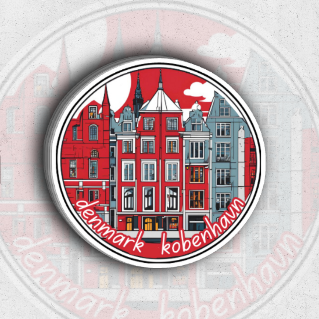 Denmark kobenhavn (Sk exclusive) - glossy vinyl sticker