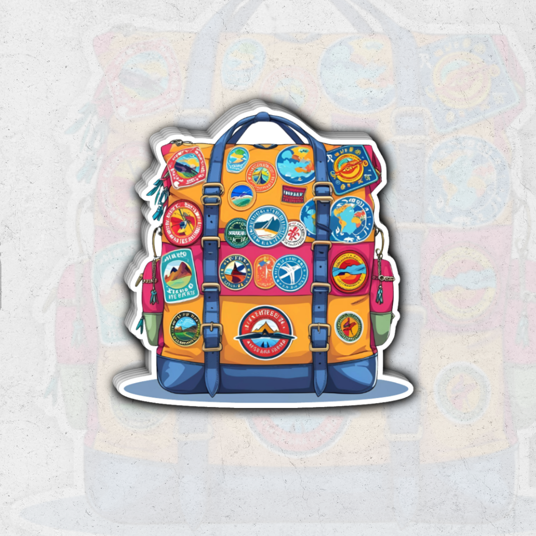 Traveller Bag - glossy vinyl sticker