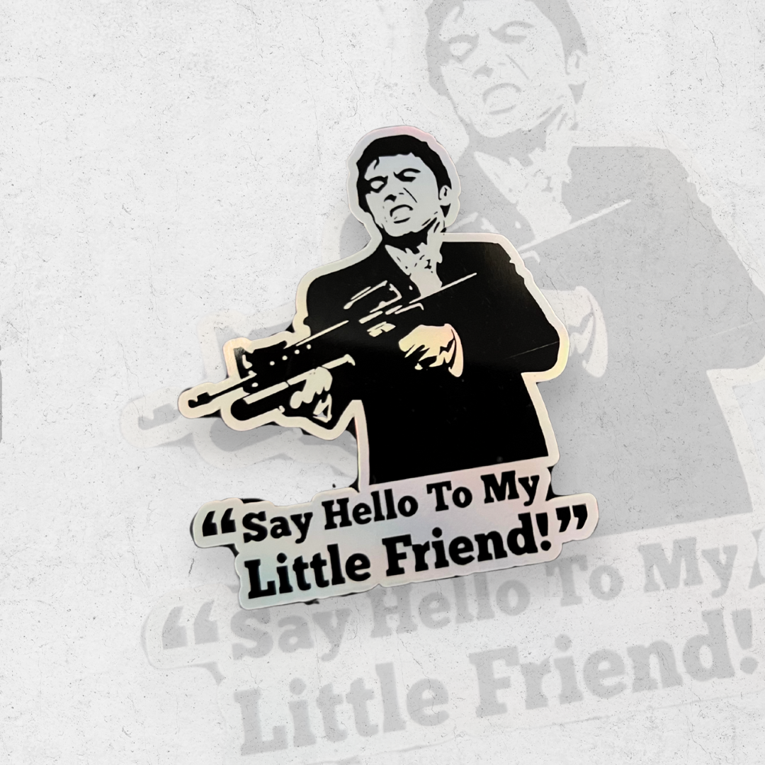 Scarface - Holographic Vinyl Sticker