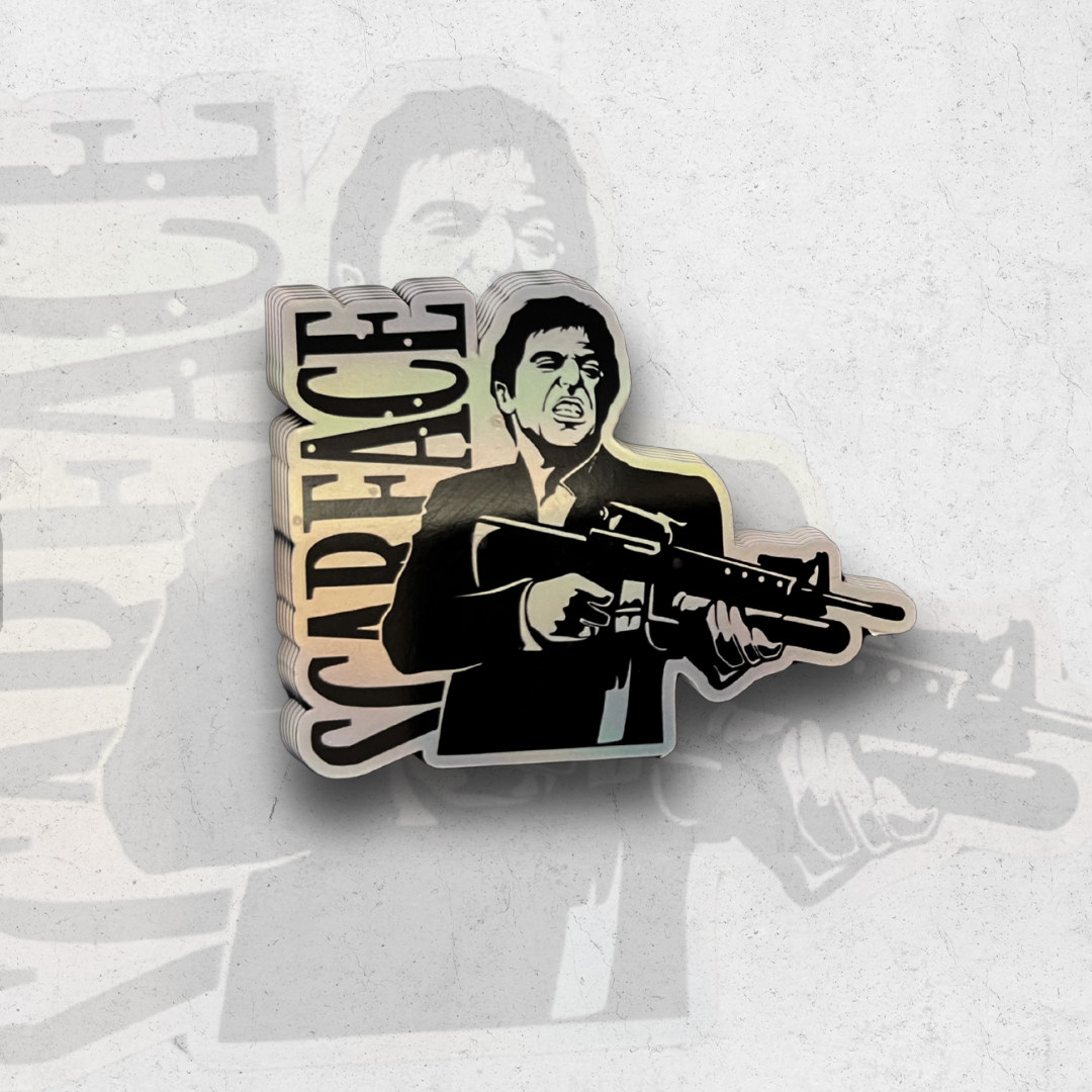 Scarface - Holographic Vinyl Sticker
