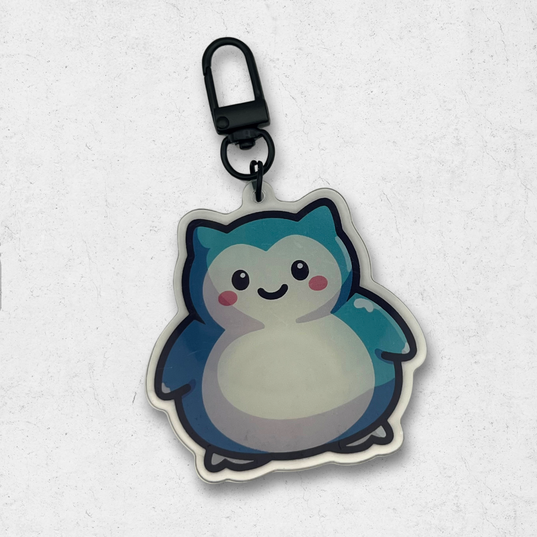 Snorlax pokémon acrylic keychain