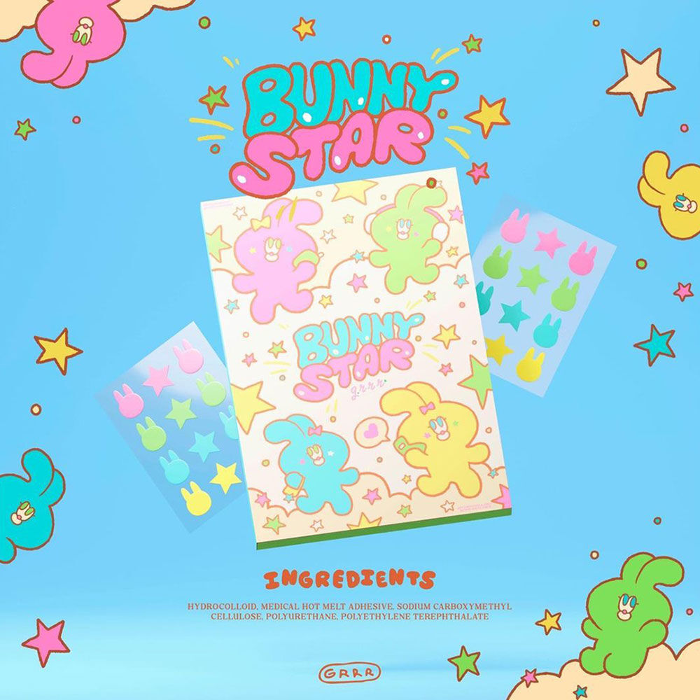 grrrbeauty Hydrocolloid Acne Patches Bunny Star 24 Dots