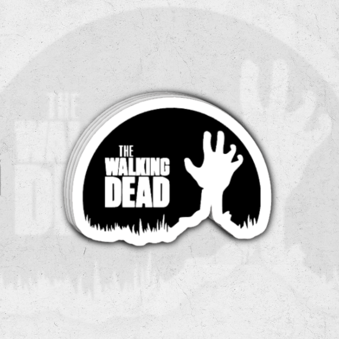 Hand out the grave the walking dead - holographic vinyl sticker