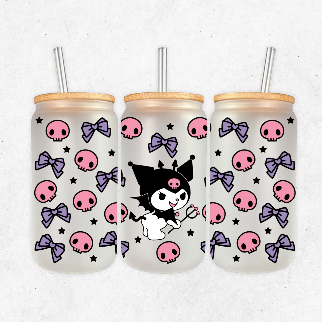 Kuromi glass cup