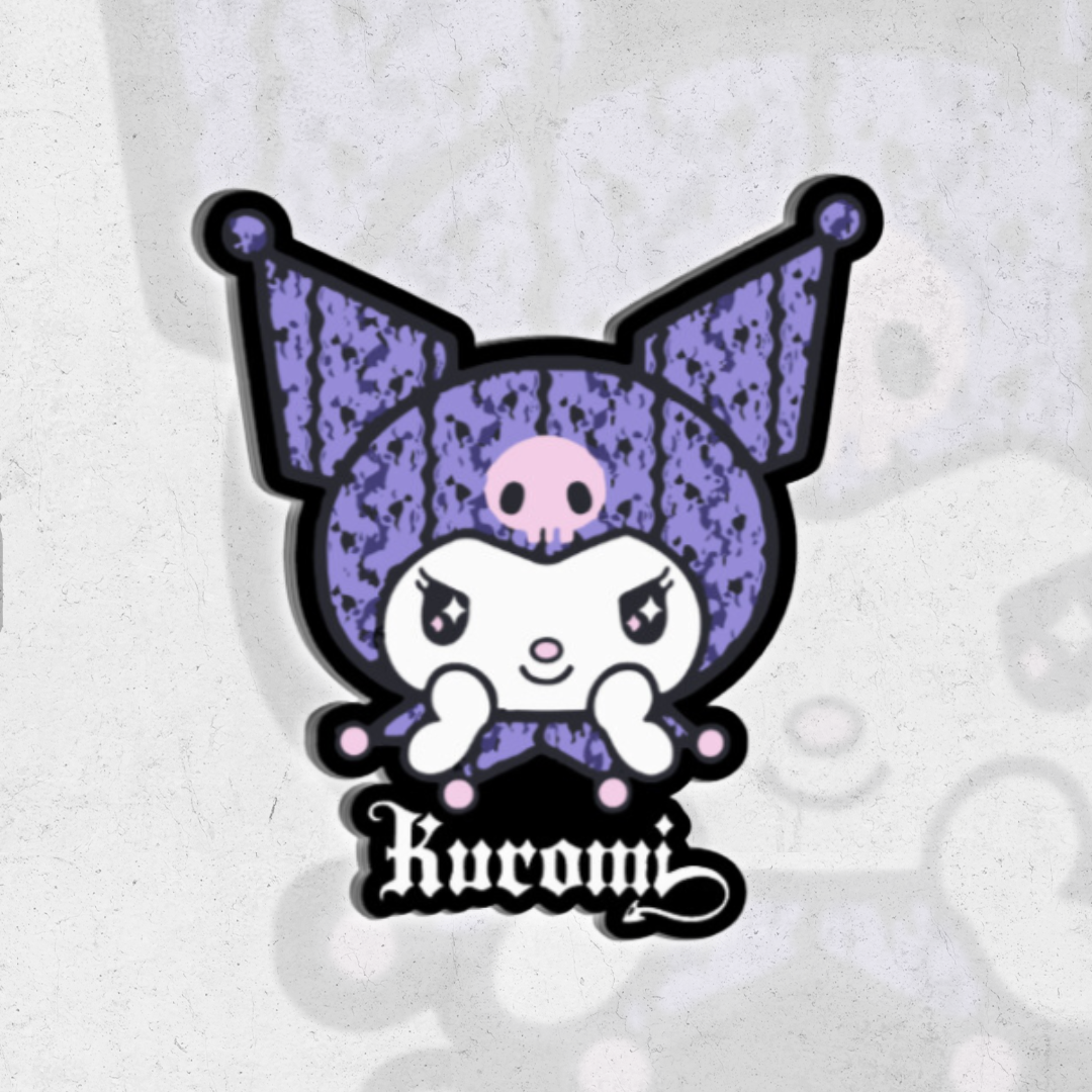 kuromi purple - Holographic vinyl sticker