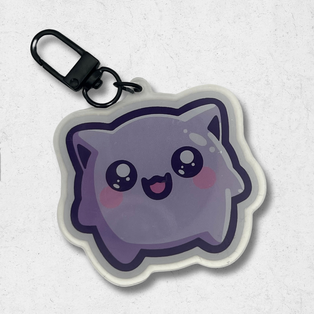 Gengar pokémon acrylic keychain