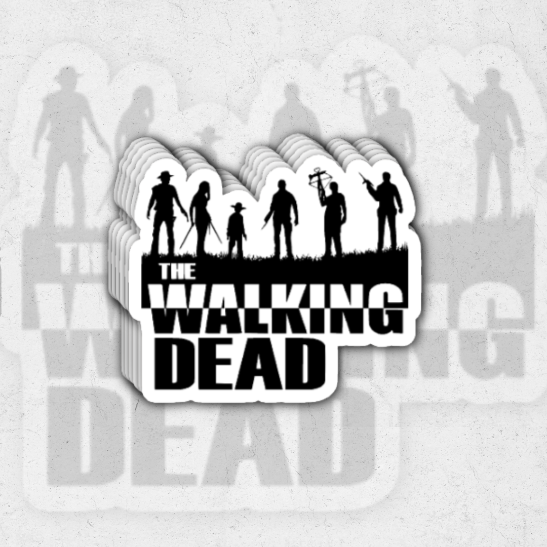 The walking dead group - holographic vinyl sticker