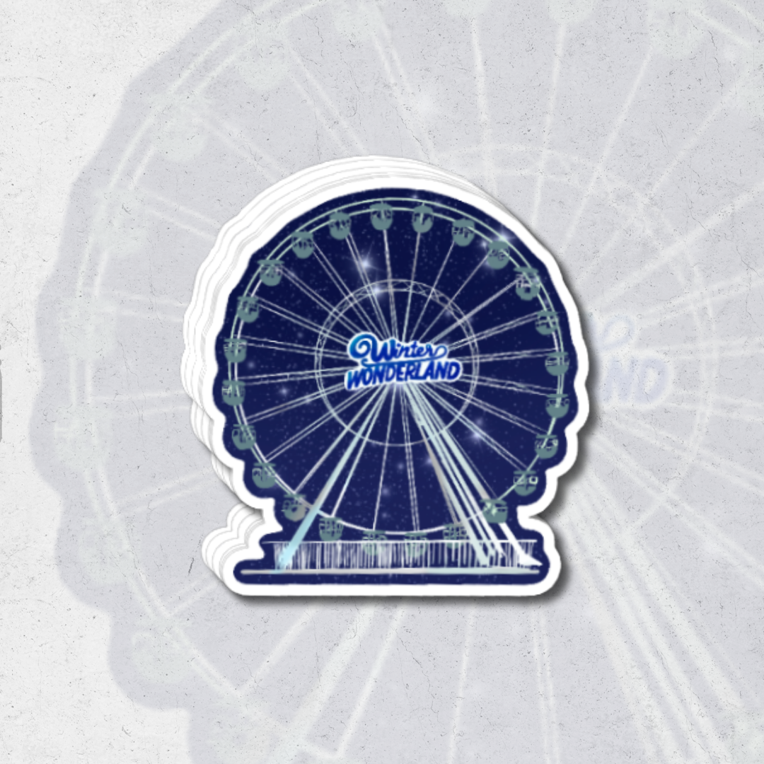 Ferris wheel (winter wonderland collection) sk exclusive - glossy vinyl sticker