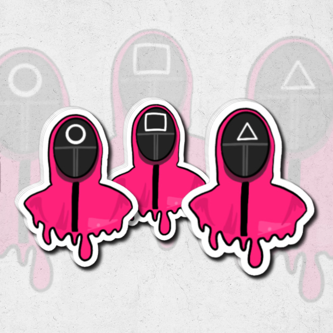 squid game employee (Sk exclusive) - glossy vinyl sticker