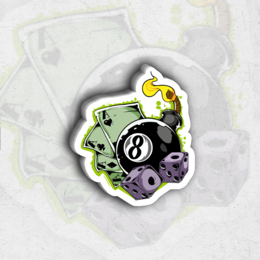 8ball bomb (Sk Exclusive) - glossy vinyl sticker