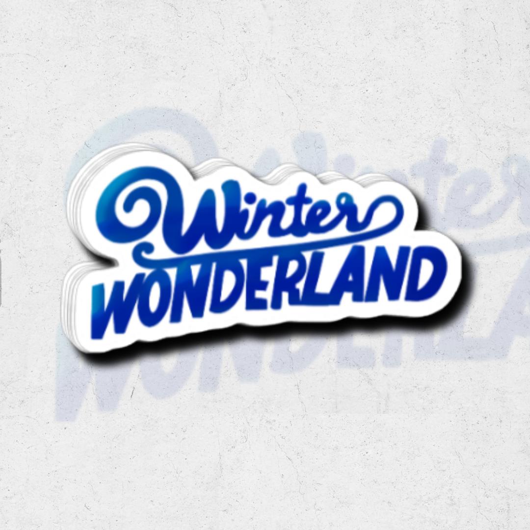 Winter wonderland (winter wonderland collection) sk exclusive - glossy vinyl sticker