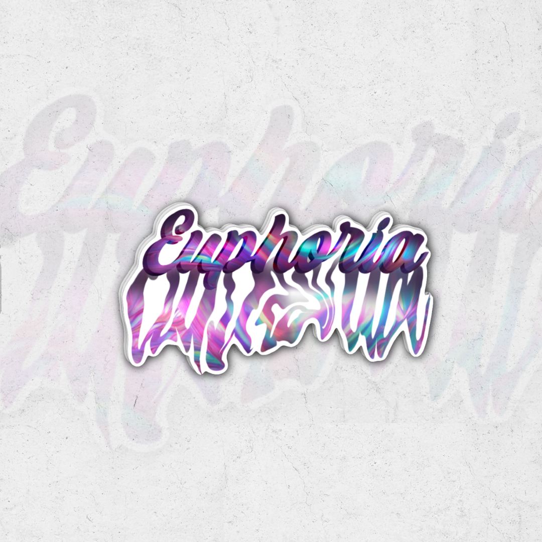 Euphoria (euphoria) - holographic vinyl sticker