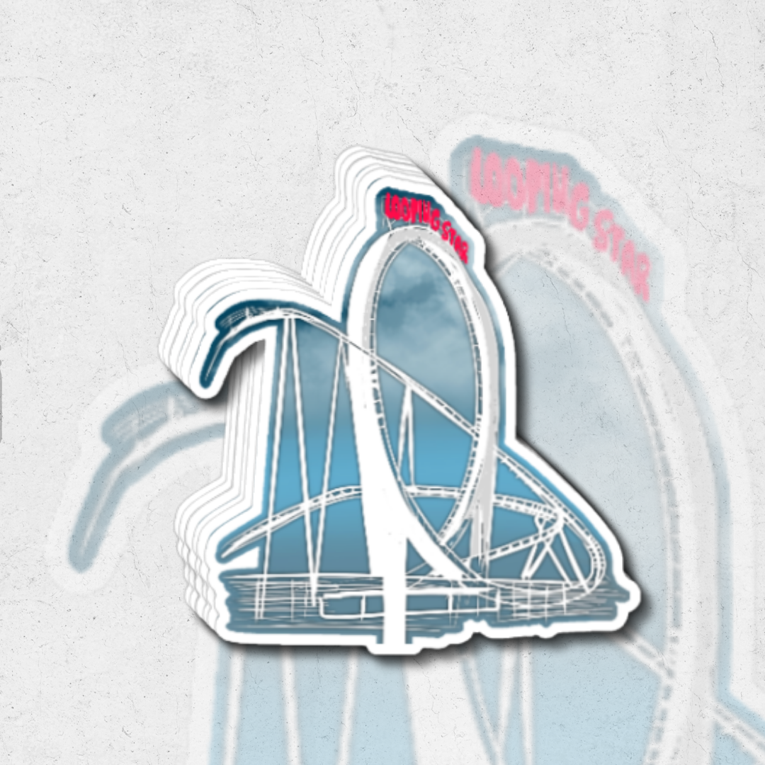 looping star (winter wonderland collection) sk exclusive - glossy vinyl sticker