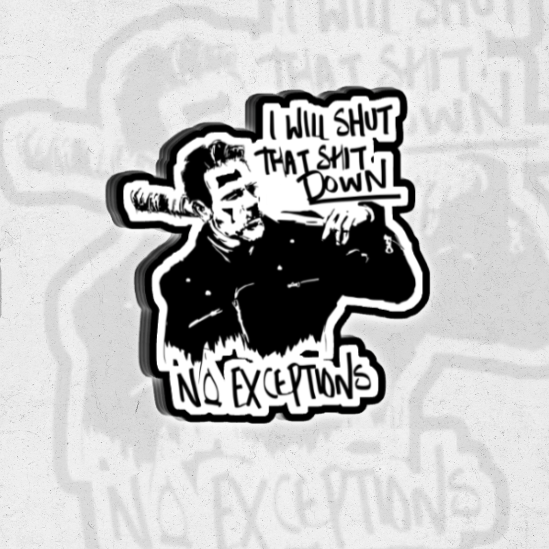 No Exception the Walking Dead - Holographic vinyl sticker