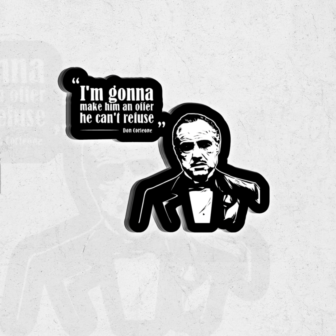 The Godfather - Holographic Vinyl Sticker