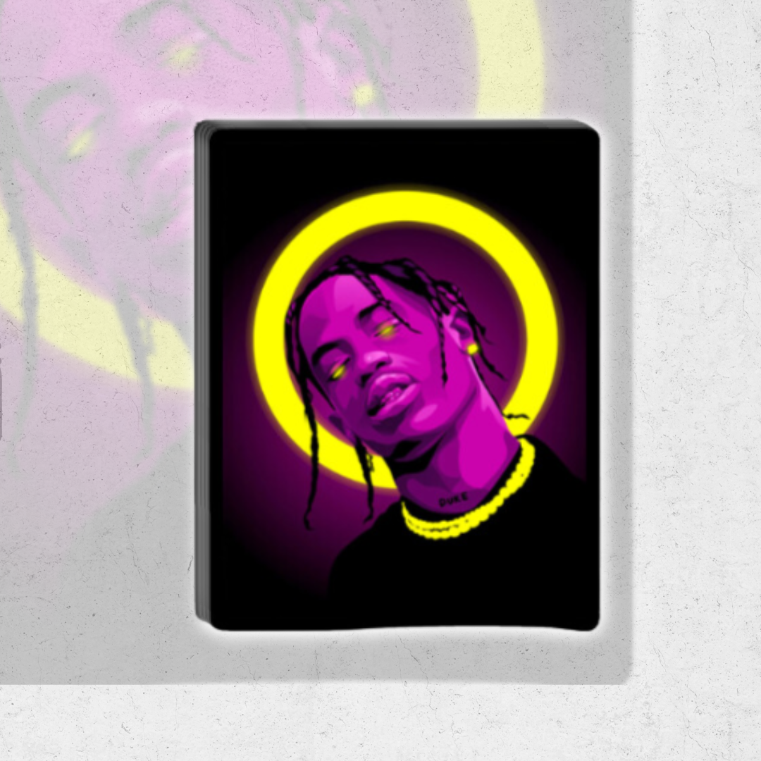 Travis Scott pack - glossy vinyl sticker