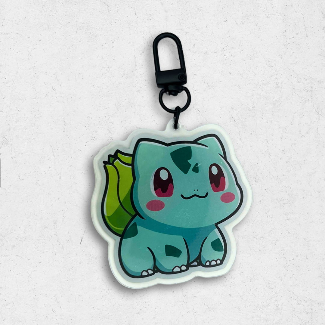 Bulbasaur pickachu pokémon acrylic keychain