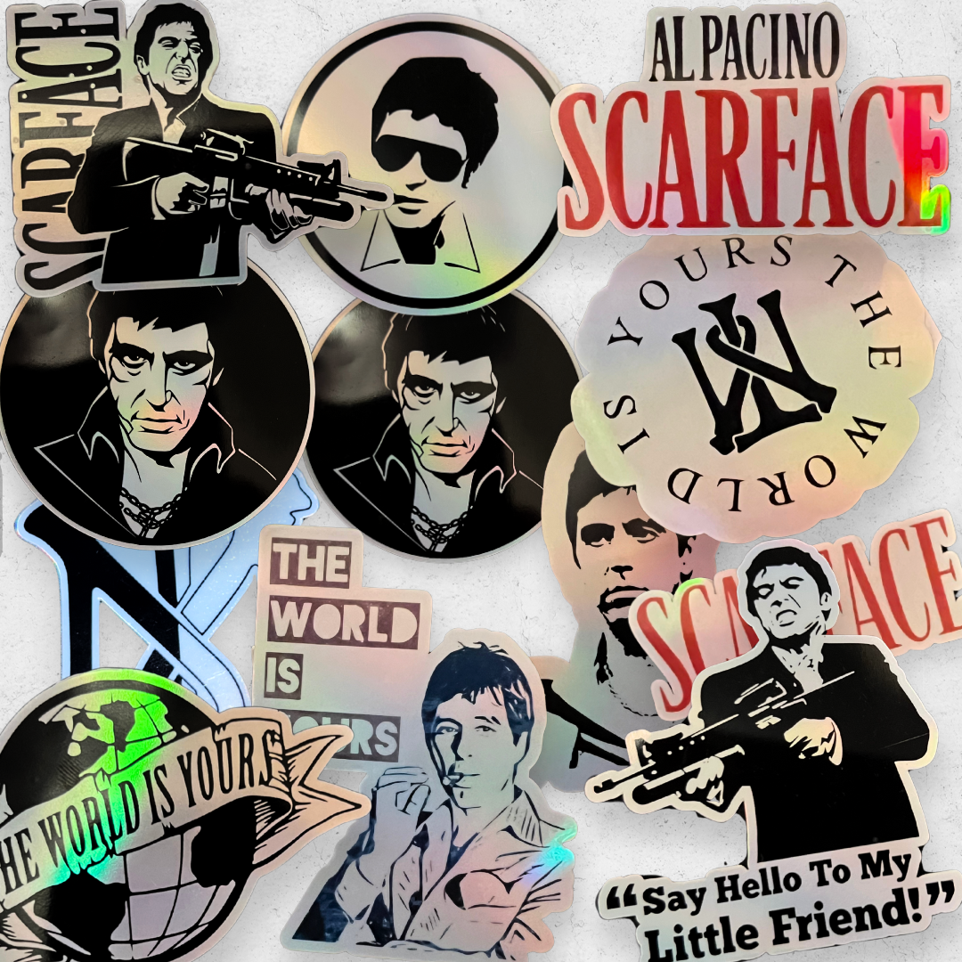 Scarface - Holographic Vinyl Sticker