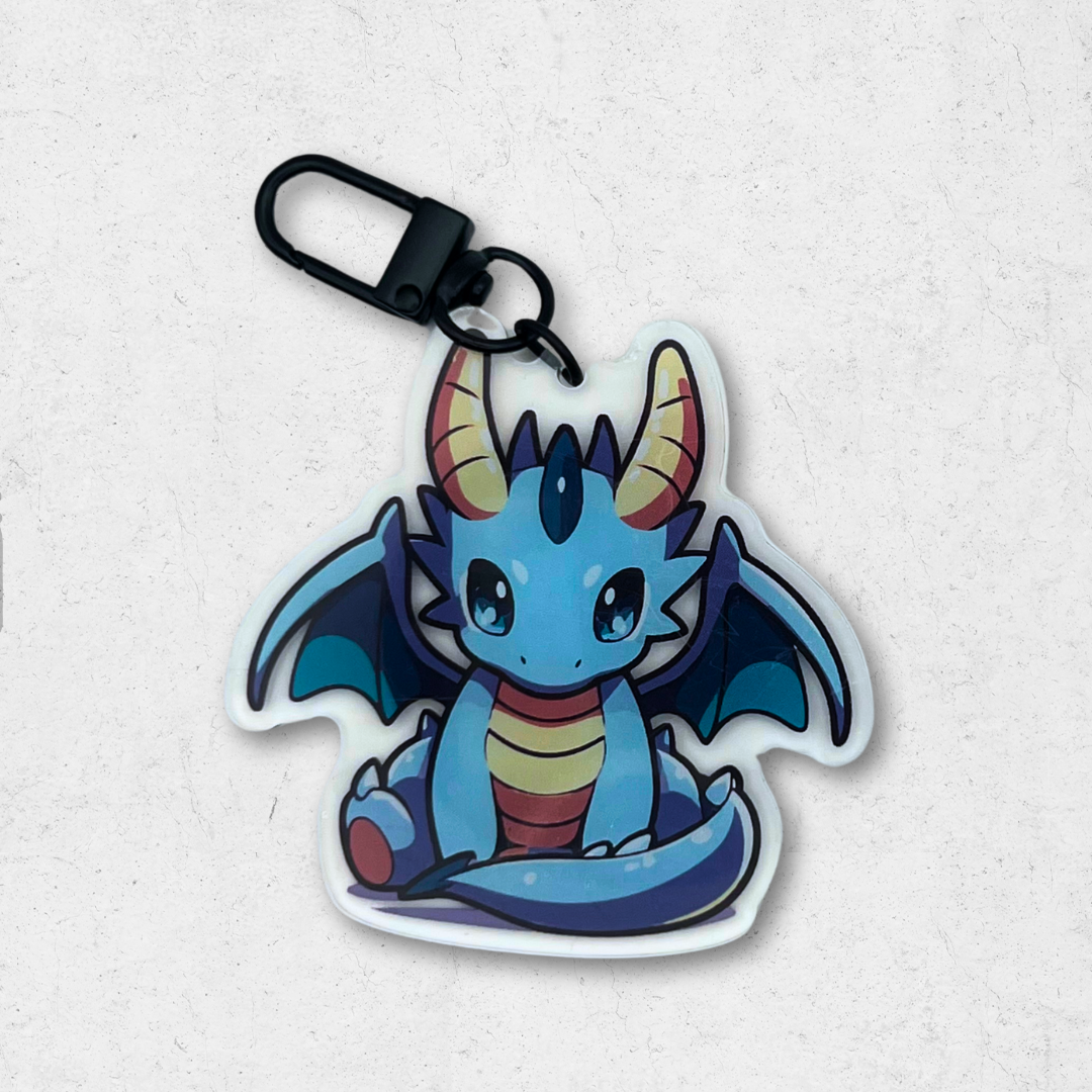 Dragon pokémon acrylic keychain