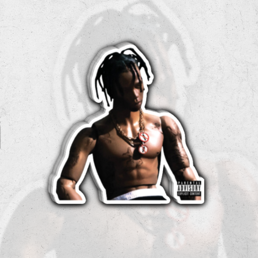 Travis Scott V - glossy vinyl sticker