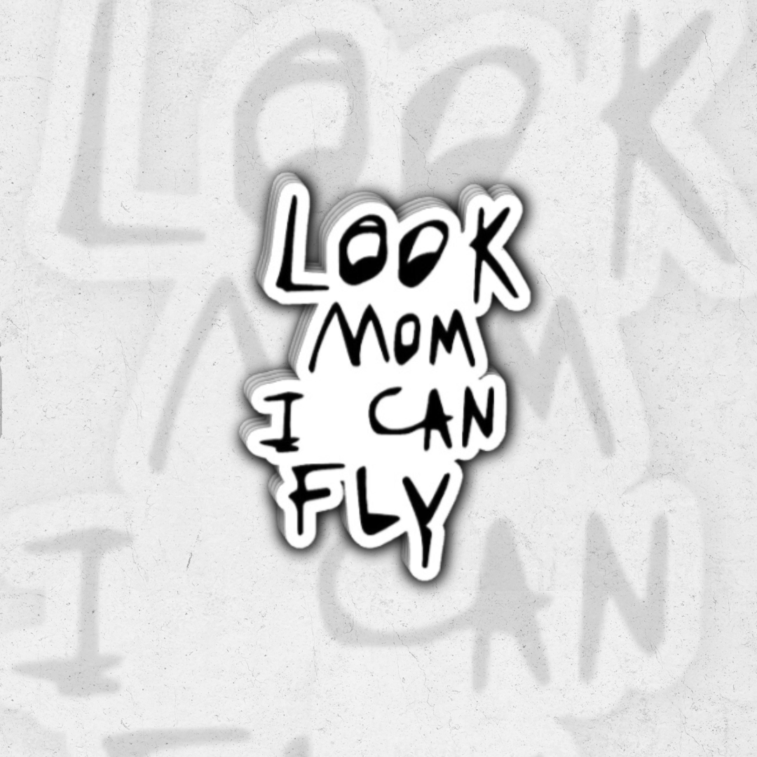 Travis Scott II ( look mom i can fly ) - glossy vinyl sticker