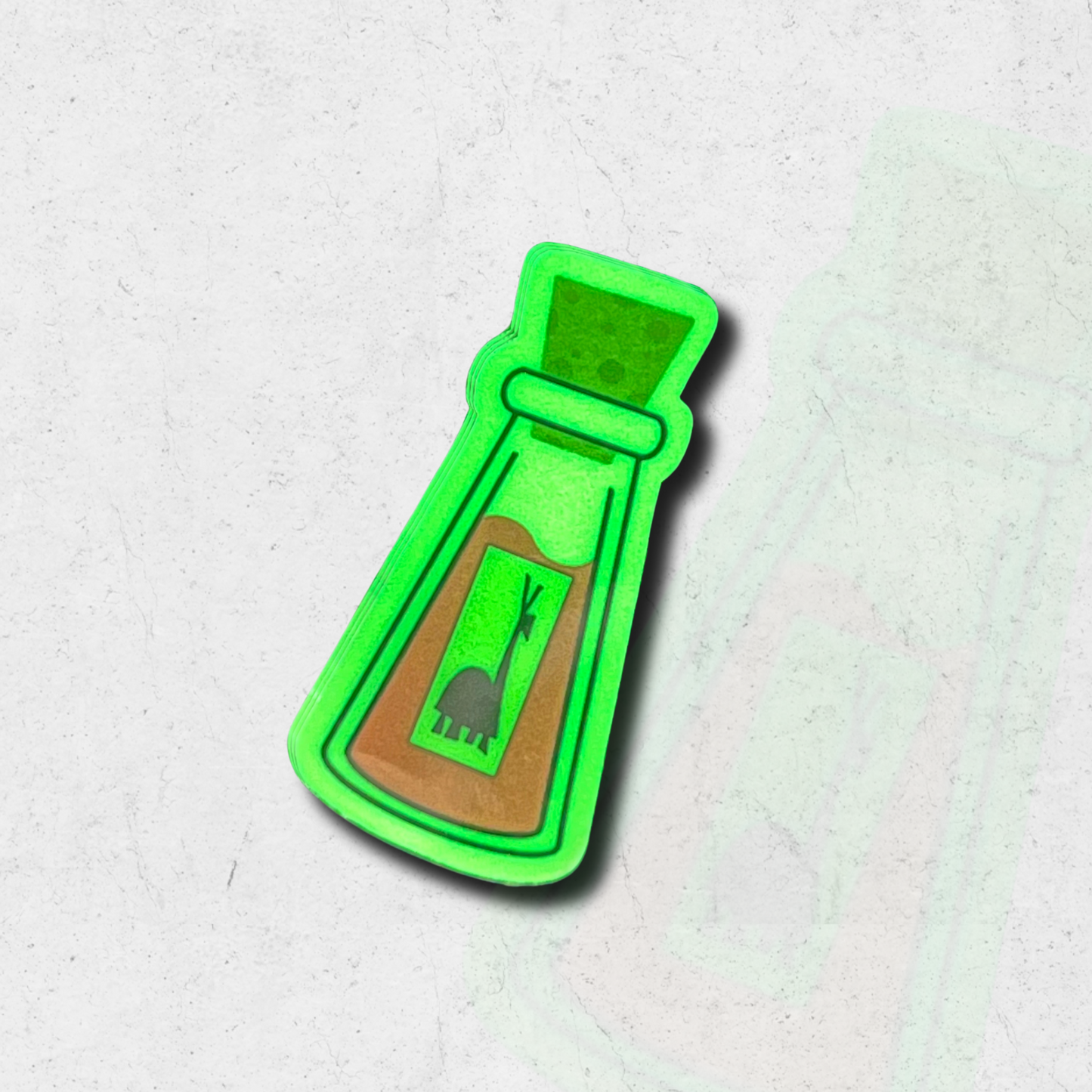 Ezma poison - glow in the dark vinly sticker