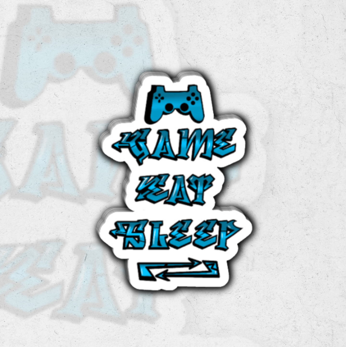 Game Eat Sleep (Sk Exclusive) - glossy vinyl sticker