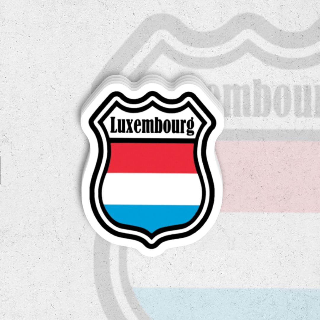Luxembourg country (Sk Exclusive)- glossy vinyl sticker