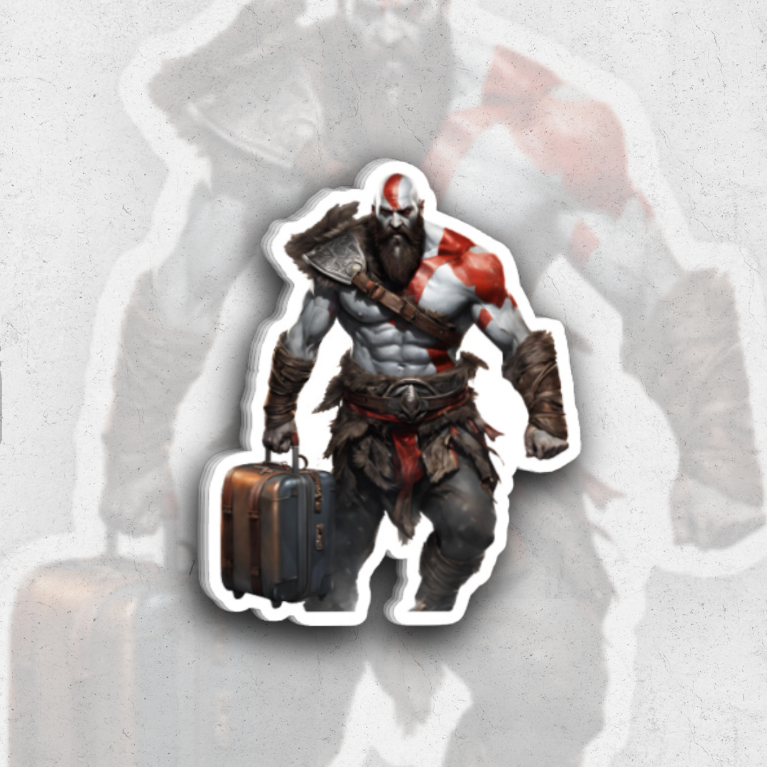 Kratos God of war (Sk Exclusive) - glossy vinyl sticker