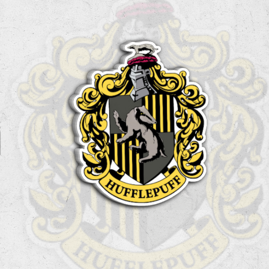 Hufferpuff house ( harry potter) - glossy vinyl sticker