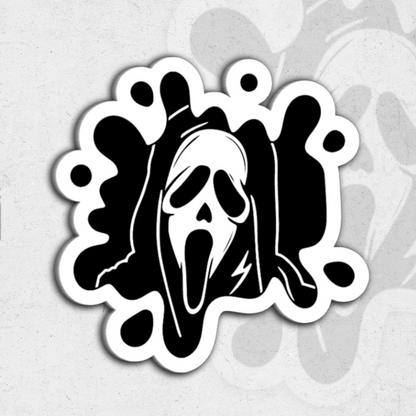 Ghost face pack (scream) - Glossy vinyl sticker