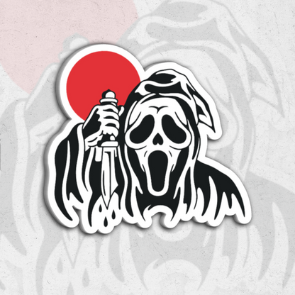 Ghost face pack (scream) - Glossy vinyl sticker