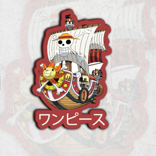 One piece ship - glossy vinyl sticker