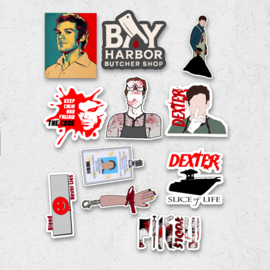Dexter tv series pack -  glossy Vinyl Sticker