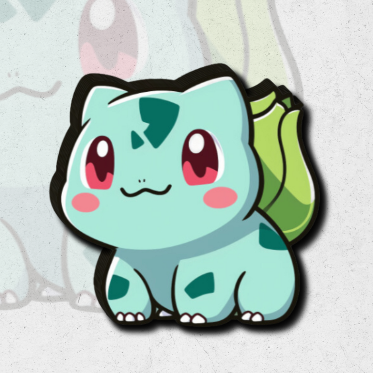 Cute bulbasaur pickachu pokémon - Glossy vinyl sticker