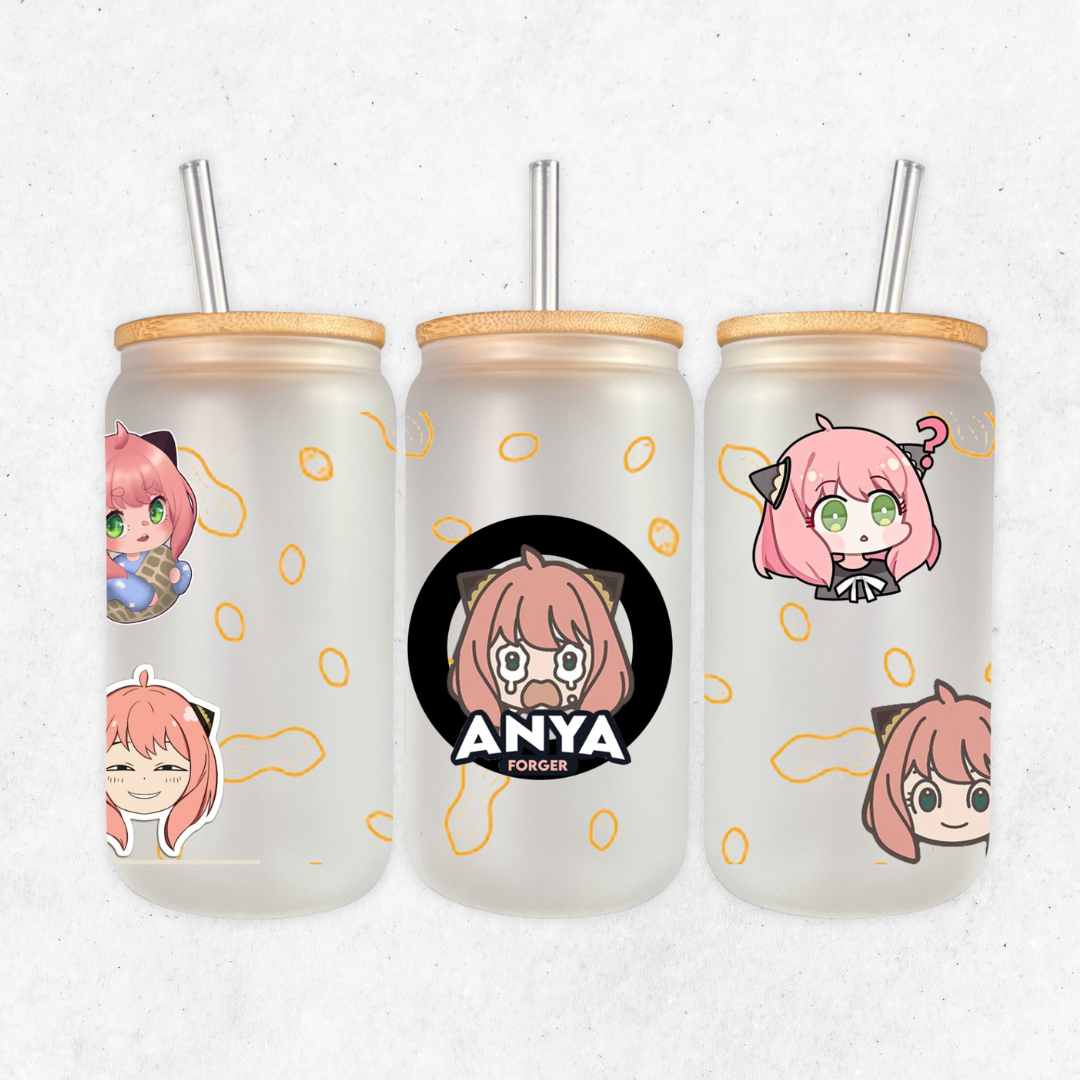 Anya - spy x family glass cup