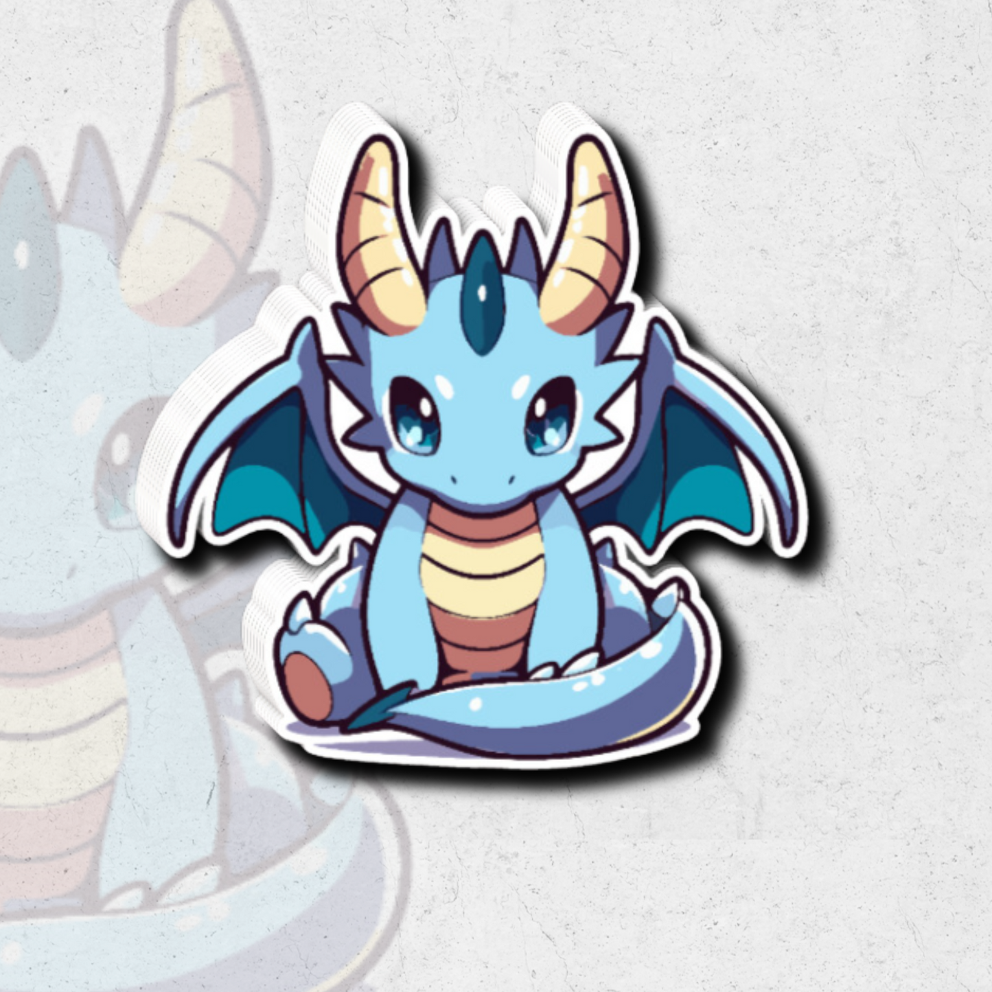 Cute Dragon pokémon - Glossy vinyl sticker