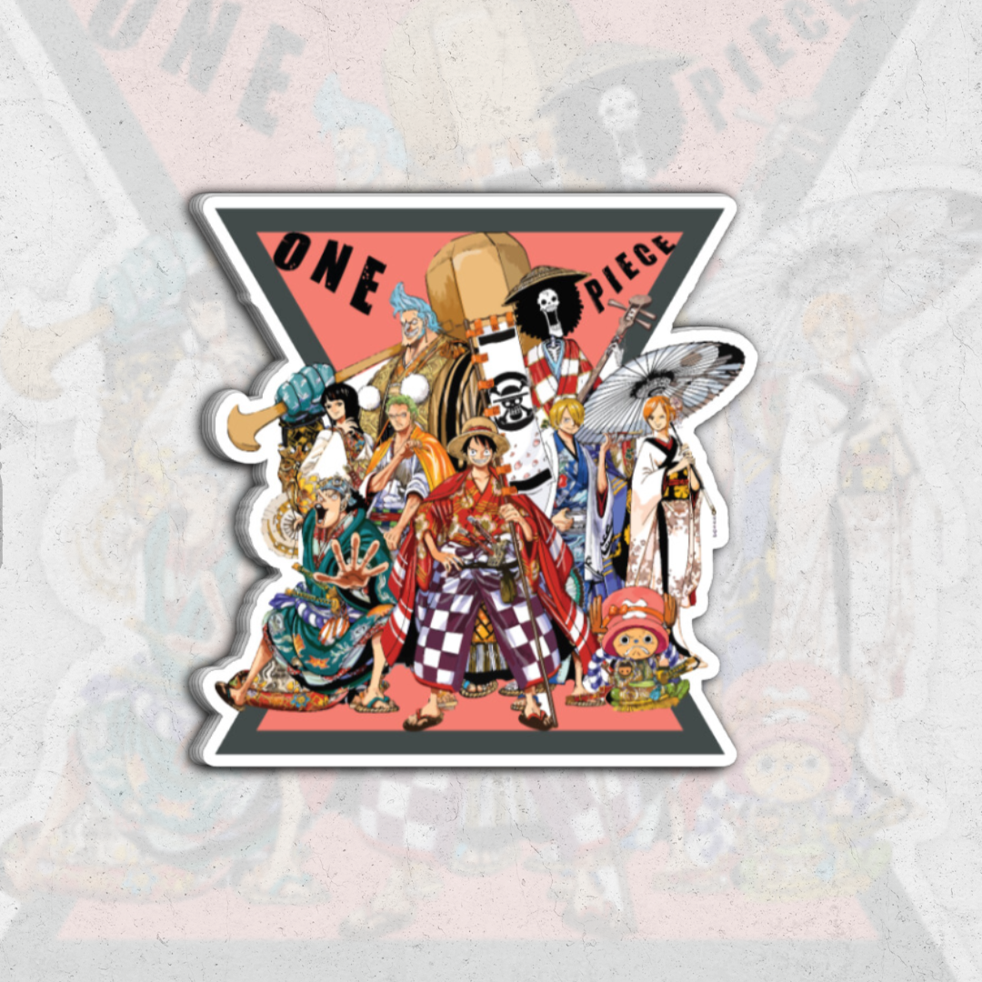 one piece pack - glossy vinyl sticker