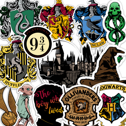 Hogwarts (harry potter) pack - glossy vinyl sticker