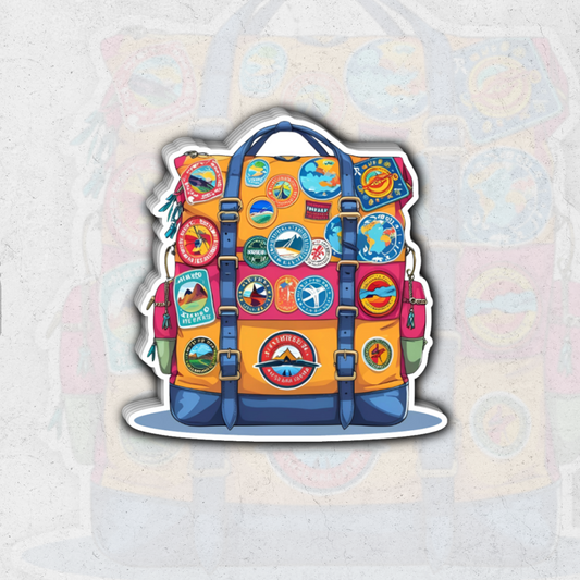 Traveller Bag - glossy vinyl sticker