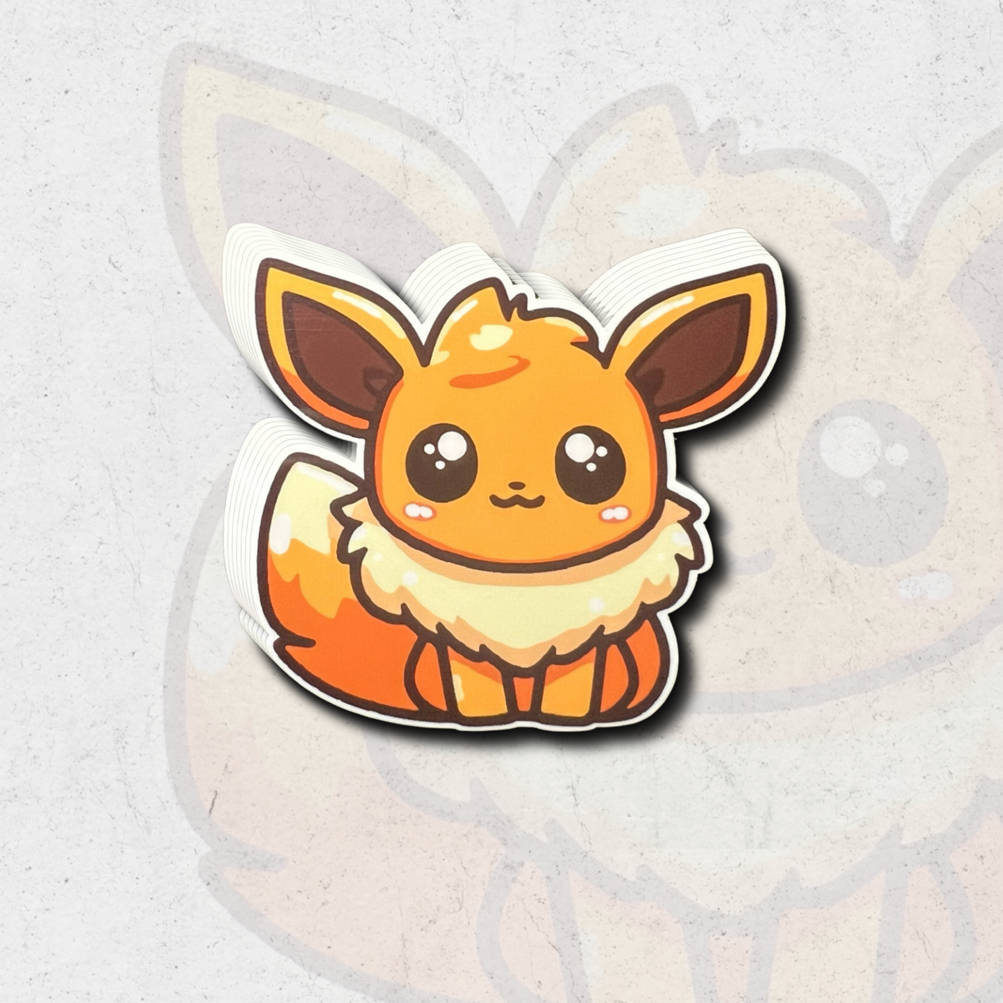 Cute Eevee pokémon - Glossy vinyl sticker