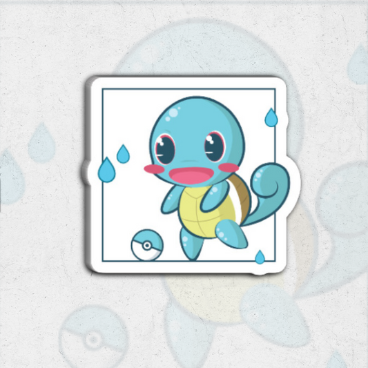 pokémon  Squirtle - clear vinyl sticker