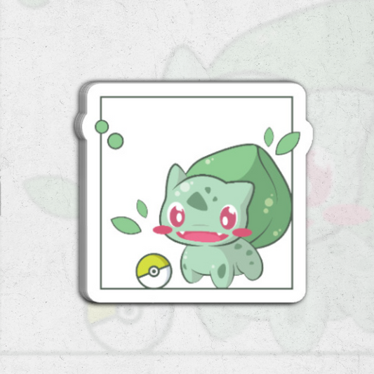 Bulbasaur (pokémon) - clear vinyl sticker