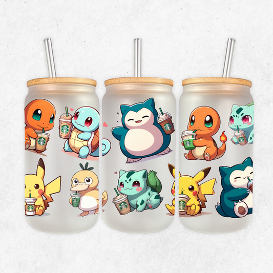 Pokémon glass cup